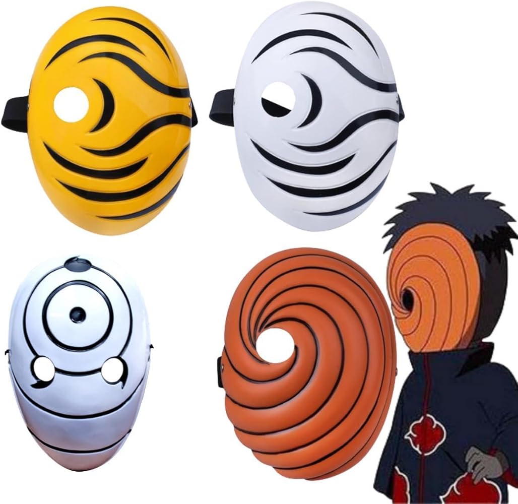 Amazon.co.jp: [PAGUA] ナルトマスク うちは オビト斑 お面 仮面 写輪